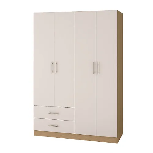 Шафа розпашна ШР5 2100х1200х450 мм ДСП Білий