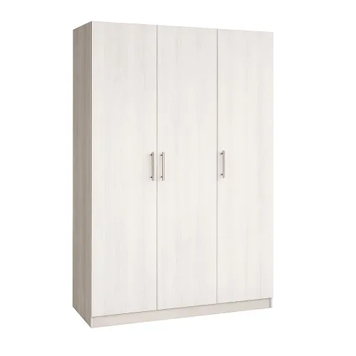 Шафа розпашна ШР6 2100х1400х450 мм корпус ДСП Білий фасад ДСП Антрацит