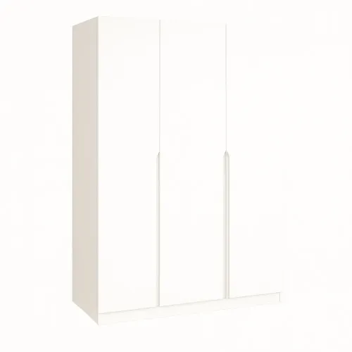 Шафа розпашна ШР6 2100х1400х450 мм корпус ДСП Білий фасад МДФ фарба Білий (RAL9003) фрезерована ручка V