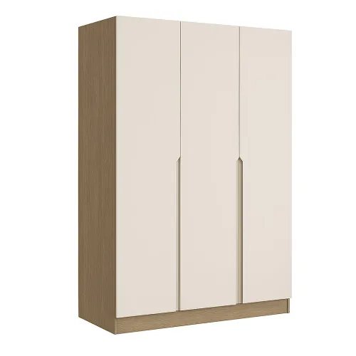 Шафа розпашна ШР6 2100х1400х450 мм корпус ДСП Дуб Вінтаж Оксид фасад МДФ фарба NCS S 2002-Y50R (Шовковистий мат) фрезерована ручка V