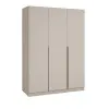 Шафа розпашна ШР6 2100х1400х450 мм корпус ДСП Кашемір фасад МДФ фарба NCS S 2002-Y50R (Шовковистий мат) фрезерована ручка V
