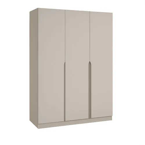 Шафа розпашна ШР6 2100х1400х450 мм корпус ДСП Кашемір фасад МДФ фарба NCS S 2002-Y50R (Шовковистий мат) фрезерована ручка V