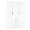 Шафа розпашна ШР7 2600х1400х600 мм ДСП Білий