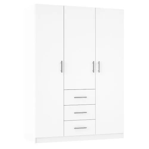 Шафа розпашна ШР7 2600х1400х600 мм ДСП Білий