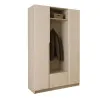 Шафа розпашна ШР8 2600х1600х600 мм корпус ДСП Кашемір фасад МДФ фарба NCS S 2002-Y50R (Шовковистий мат) фрезеровані ручки V і J