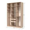 Шафа розпашна ШР9 2500х1600х600 мм ДСП Дуб Сонома