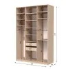 Шафа розпашна ШР9 2600х1600х600 мм ДСП Дуб Сонома