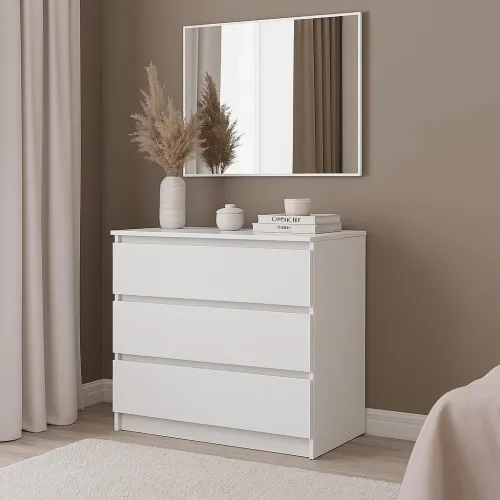 Комод К1 3Я 755х800х400 мм ДСП Белый