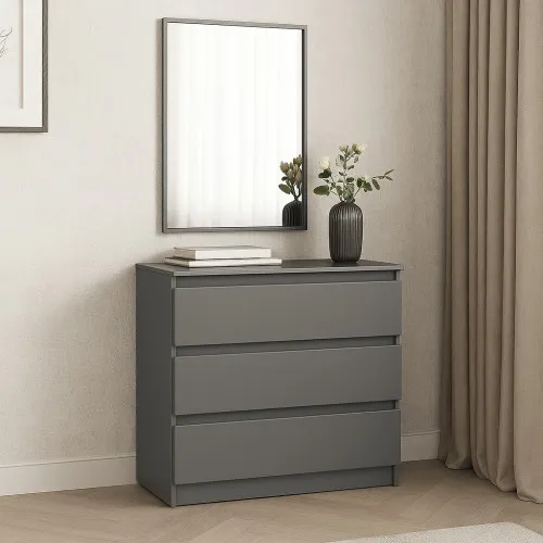 Комод К1 3Я 755х800х400 мм ДСП Серая Мышка