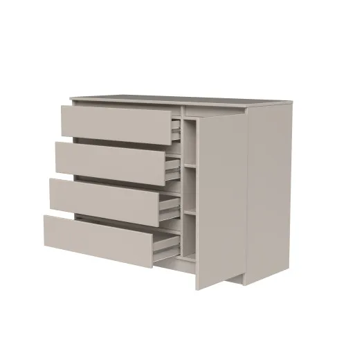 Комод К2 4Я1Д 900х1200х450 мм ДСП Кашемир