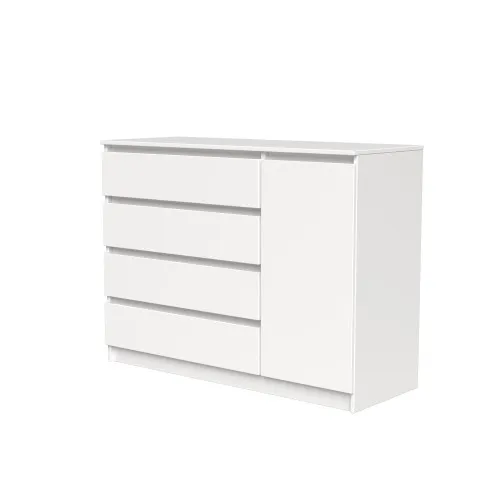 Комод К2 4Я1Д 900х1200х450 мм ДСП Белый