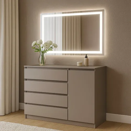 Комод К2 4Я1Д 900х1200х450 мм ДСП Кашемир