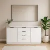 Комод К3 4Я2Д 860х1600х450 мм ДСП Белый