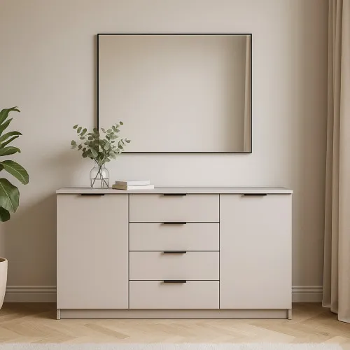 Комод К3 4Я2Д 860х1600х450 мм ДСП Кашемир