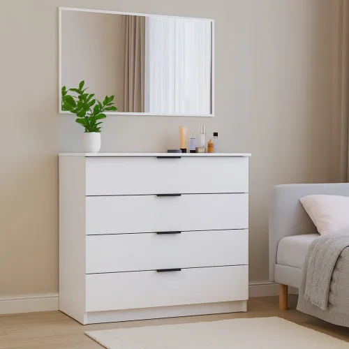 Комод К4 4Я 945х1000х450 мм ДСП Белый