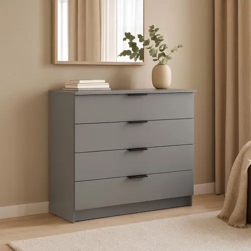 Комод К4 4Я 945х1000х450 мм ДСП Серая Мышка