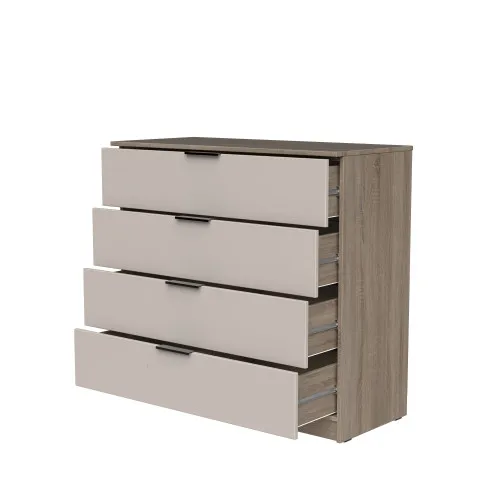 Комод К4 4Я 945х1000х450 мм корпус ДСП Дуб Винтаж Оксид фасад ДСП Кашемир