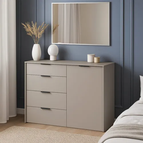 Комод К5 4Я 880х1200х450 мм ДСП Кашемир