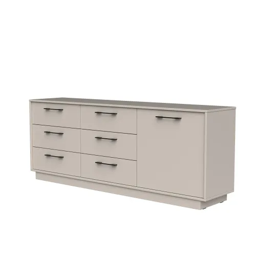 Комод К6 6Я1Д 700х1800х400 мм ДСП Кашемир