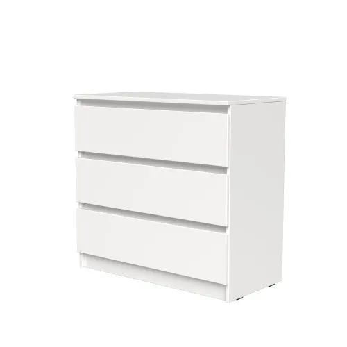 Комод К1 3Я 755х800х400 мм корпус ДСП Белый фасад МДФ краска RAL9003 (Белый)