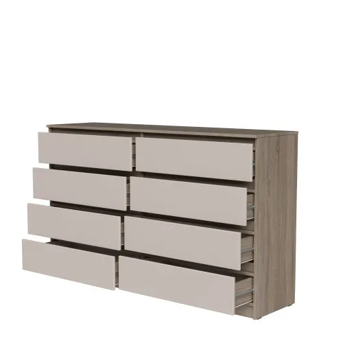 Комод К9 8Я 980х1600х430 мм корпус ДСП Дуб Винтаж Оксид фасад ДСП Кашемир