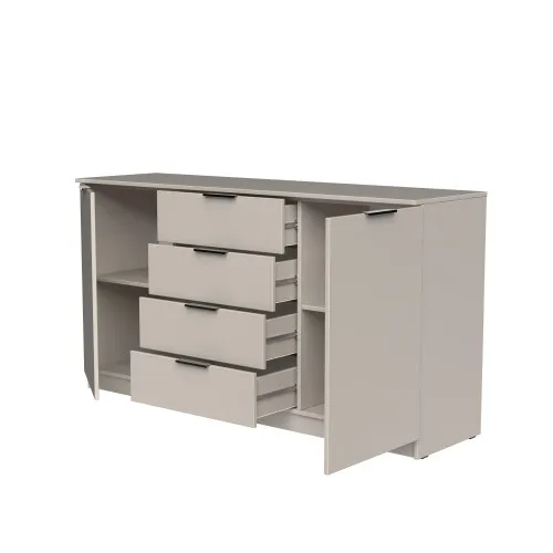 Комод К3 4Я2Д 860х1600х450 мм корпус ДСП Кашемир фасад МДФ краска NCS S 2002-Y50R (Шелк мат)