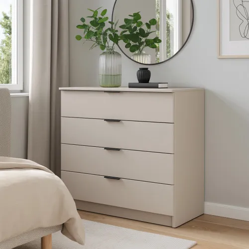 Комод К4 4Я 945х1000х450 мм корпус ДСП Кашемир фасад МДФ краска NCS S 2002-Y50R (Шелк мат)