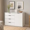 Комод К5 4Я1Д 880х1200х450 мм корпус ДСП Белый фасад МДФ краска RAL9003 (Белый)