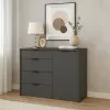 Комод К5 4Я1Д 880х1200х450 мм корпус ДСП Серый Графит фасад МДФ краска RAL7012 (Серый)
