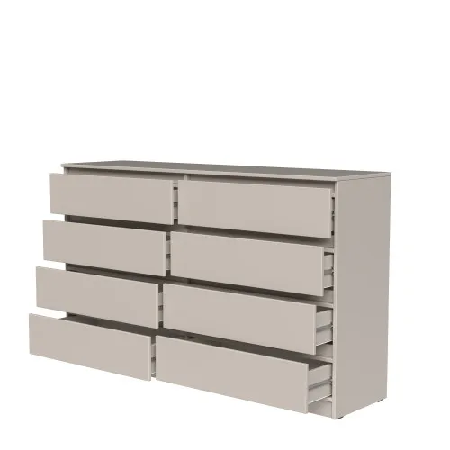 Комод К9 8Я 980х1600х430 мм корпус ДСП Кашемир фасад МДФ краска NCS S 2002-Y50R (Шелк мат)