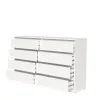 Комод К9 8Я 980х1600х430 мм корпус ДСП Білий фасад МДФ фарба RAL9003 (Білий)