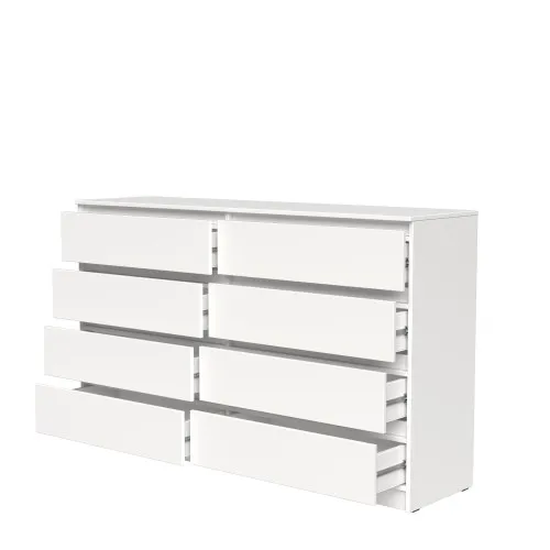 Комод К9 8Я 980х1600х430 мм корпус ДСП Белый фасад МДФ краска RAL9003 (Белый)