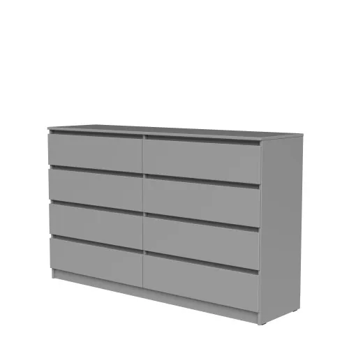 Комод К9 8Я 980х1600х430 мм корпус ДСП Серая Мышка фасад МДФ краска RAL7004 (Серый)