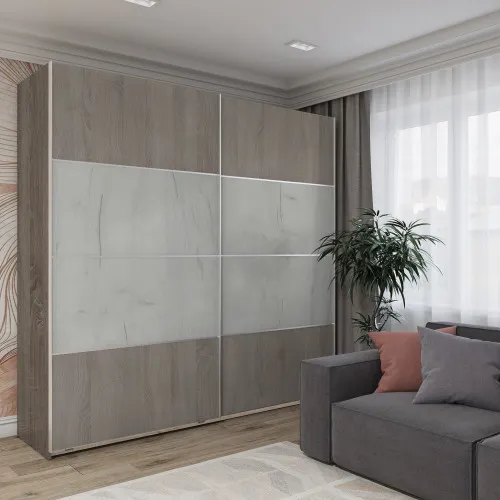 Шкаф-купе двухдверный M-Line 215*150*57 см Дуб винтаж оксид МШК1.125.215.15.57