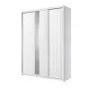 Шафа-купе тридверна SENAM E-Line 1900×600×2700 мм Білий ДСП + Дзеркало EКШК 3.4.27.60.19