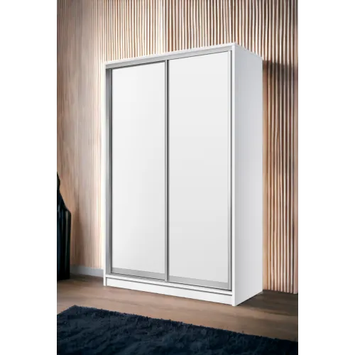 Шкаф-купе двухдверный SENAM E-Line 150х60х240 см белый ДСП EШК 2.1.24.60.15