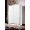Шафа-купе дводверна SENAM E-Line 1600×600×2400 мм Білий ДСП EШК 2.1.24.60.16