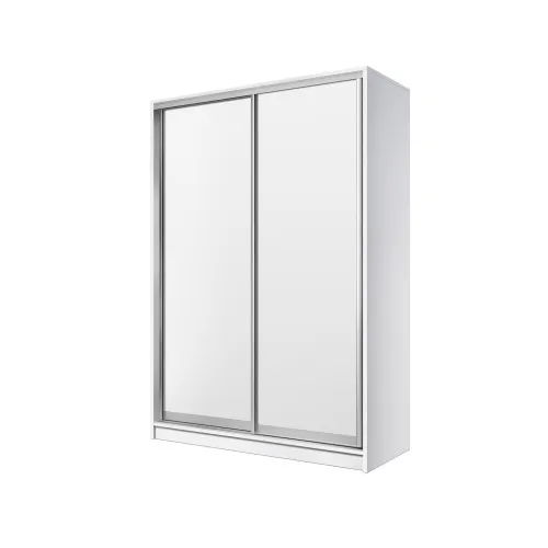 Шкаф-купе двухдверный SENAM E-Line 1700х600х2400 мм белый ДСП EШК 2.1.24.60.17