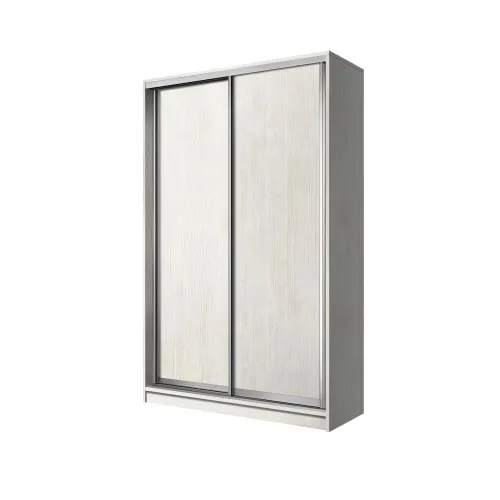 Шафа-купе дводверна SENAM E-Line 1500×450×2400 мм Ясен Серфсайд ЧистийК024 ДСП EШК 2.3.24.45.15