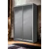 Шафа-купе дводверна SENAM E-Line 1600×600×2700 мм Антрацит Дзеркало EШК 2.3.27.60.16