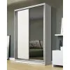 Шкаф-купе двухдверный SENAM E-Line 1700х450х2100 мм Ясень Серфсайд чистый К024 ДСП + Зеркало EШК 2.1.21.45.17