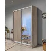 Шафа-купе дводверна SENAM E-Line 1700×600×2100 мм Дуб Вінтаж оксид ДСП + Дзеркало EШК 2.2.21.60.17