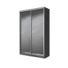 Шкаф-купе двухдверный SENAM E-Line 140х45х240 см Антрацит Зеркало EШК 2.2.24.45.14.1