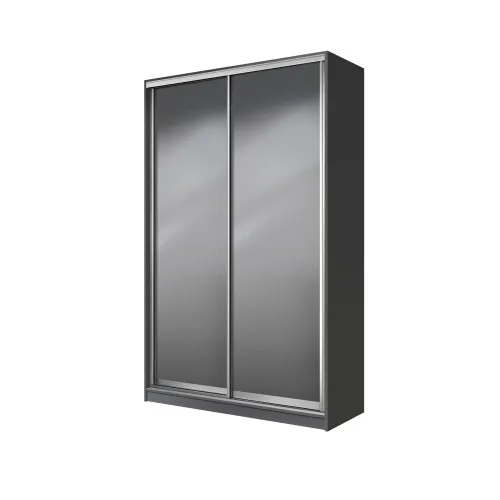 Шкаф-купе двухдверный SENAM E-Line 140х45х240 см Антрацит Зеркало EШК 2.2.24.45.14.1