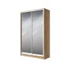 Шафа-купе дводверна SENAM E-Line 1400×600×2400 мм Дуб Крафт ЗолотийДзеркало EШК 2.2.24.60.14.1