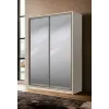 Шкаф-купе двухдверный SENAM E-Line 1700х600х2400 мм Кашемир Зеркало EШК 2.2.24.60.17.2