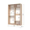 Шафа-купе дводверна SENAM E-Line 1500×450×2100 мм Дуб крафт золотийДзеркало EШК 2.3.21.45.15