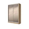 Шафа-купе дводверна SENAM E-Line 1500×450×2100 мм Дуб крафт золотийДзеркало EШК 2.3.21.45.15