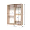 Шкаф-купе двухдверный SENAM E-Line 1700х450х2100 мм Ясень Серфсайд чистый К024 ДСП EШК 2.3.21.45.17