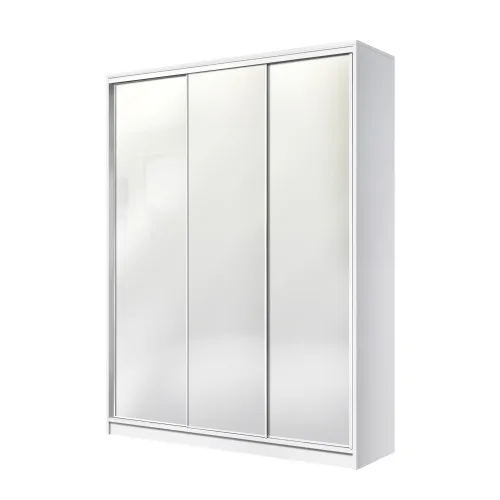 Шафа-купе тридверна SENAM E-Line 1800×450×2400 мм Білий ДСП Білий EШК 3.1.24.45.18.2